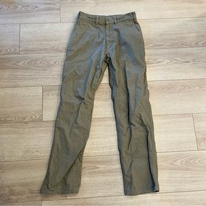 Patagonia Men’s Khaki Tan Canvas Organic Cotton Straight Leg Pants Size 28S